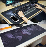 ALLY Dünya Desenli RGB Led Işıklı Oyuncu Mouse Pad 300*800*4MM