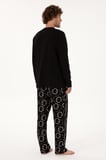 Erkek Düğmeli Yaka Uzun Kollu Pijama Takımı S26971 RAHAT KUMAŞ