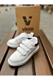Vicco Mari 346.P23Y.173 Çocuk Sneaker Ayakkabı Beyaz Siyah 26-31 