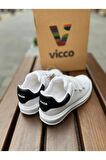 Vicco Mari 346.P23Y.173 Çocuk Sneaker Ayakkabı Beyaz Siyah 26-31 