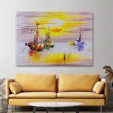 Venedik İtalya Yağlıboya Görünüm Dekoratif Kanvas Duvar Tablosu-3487