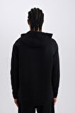 DeFactoFit Standart Fit Kapüşonlu Kapitoneli Sporcu Sweatshirt D0752AX24AUBK81