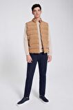 Twn Slim Fit Camel Düz Yelek Mont 3ECY73521004M