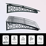 SundurmaX Pratik Metal Sundurma (150X100) Selçuklu Serisi Kapı ve Pencere Üstü Sundurma Koruma Gölgelik Kar Yağmur Kanopi (Antrasit - Şeffaf)