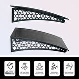 SundurmaX Pratik Metal Sundurma (175X100) Selçuklu Serisi Kapı ve Pencere Üstü Sundurma Koruma Gölgelik Kar Yağmur Kanopi (Siyah - Füme)