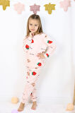 Kız Çocuk Orta Kalınlıkta Basic Baskılı Pijama Takımı