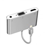 Coofbe İphone İpad Vga Hdmi Dönüştürücü İphone Görüntü Aktarım Kablosu Hdmi Vga Av Audio Dönüştürücü