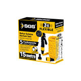 Fixonic SGS4272 7 Fonksiyonlu Bahçe Sulama Hortum Seti (5-15 Metre)