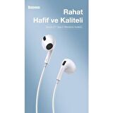 Baseus HD Mikrofonlu Kulakiçi Kablolu Type-C Kulaklık 20Hz-20kHz Hareketli Bobin  Type-C Kulaklık