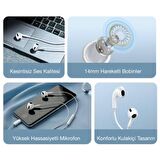 Baseus HD Mikrofonlu Kulakiçi Kablolu Type-C Kulaklık 20Hz-20kHz Hareketli Bobin  Type-C Kulaklık