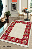 Pamuk Dokuma Taban Kaymaz Yıkanabilir Klasik Desenli  Salon Halısı Mutfak Halısı Koridor Halısı