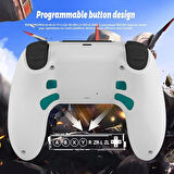 Ozmik PS4 için kablosuz kol PS4/Pro/Slim/PC ile uyumlu çift titreşimli/dokunmatik panel Android-İos 