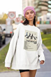 The Beatles Abbey Road Baskılı Unisex Oversize Müzik Grubu Sweatshirt