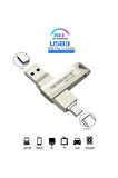 Microdrive 128 Gb Type C Ve Usb Flash Bellek Otg Çift Giriş 3.0 2in1 