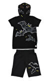 Gigas Kapşonu Fermuarlı Batman Şortlu Takım