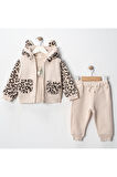 Kız Bebek 3'lü Ceketli Takım VIA-9719