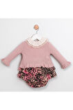 Kız Bebek Rose Poposu Fırfırlı 3'lü Takım CMN-3738