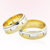 Sarı Beyaz Altın Alyans 3501