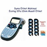 DYMO LETRATAG ELEKTRONİK ETİKETLEME MAKİNESİ + 10 ADET MUADİL DİLEDİĞİNİZ RENK ETİKET