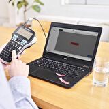 DYMO LabelManager 420P yüksek performanslı etiketleme aleti, çantalı, Taşınabilir etiket cihazı, ABC klavye, ekstra tekerlekli Dymo 4 Adet D1 yazı bandı, PC veya Mac arayüzlü