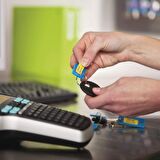 DYMO LabelManager 420P yüksek performanslı etiketleme aleti, çantalı, Taşınabilir etiket cihazı, ABC klavye, ekstra tekerlekli Dymo 4 Adet D1 yazı bandı, PC veya Mac arayüzlü
