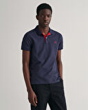 GANT Erkek Lacivert Slim Fit Polo