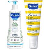 Mustela Tüm Aile İçin Spf 50+ Güneş Losyonu 200 ml + Mustela Yenidoğan Saç Ve Vücut Şampuanı 500 ml