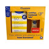 Mustela Lait Solaire SPF 50 Faktör Çocuk Güneş Koruyucu Losyon 100 ml + Mustela Hydra Bebe Vücut Losyonu 50 ml