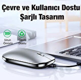 ALLY MC 502 Kablosuz 2.4 Bluetooth Mouse Type-C Şarjlı Premium