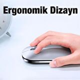 Coofbe Şarjlı Kablosuz 2.4 Bluetooth Mouse Kablosuz Mouse 1000-1600 DPI Mac İos Windows Apple Mouse