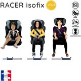 Nania Racer Isofixli 9 - 36 kg Oto Koltuğu Gri - Siyah