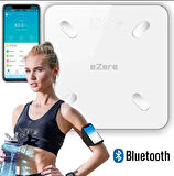 EZERE Body Composition Scale Yağ Ölçer Fonksiyonlu Akıllı Bluetooth Tartı Baskül