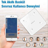 EZERE Body Composition Scale Yağ Ölçer Fonksiyonlu Akıllı Bluetooth Tartı Baskül