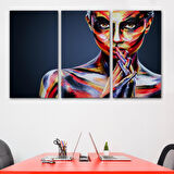 Güzel Kız Portresi Yağlıboya Görünüm Dekoratif Kanvas Duvar Tablosu-3511