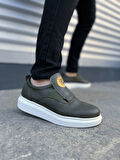 JY161 Hippo Bağcıksız Cilt Erkek Günlük Sneaker Ayakkabı CBT - Haki