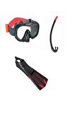 Profesyonel Cankurtaran Maske + Şnorkel + Palet Seti 43-45