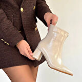 Mosy Bej Rugan Topuklu Bot