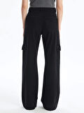 Kargo cep jeans pantolon siyah