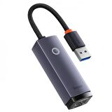 Baseus 22.5CM 100Mbps USB to RJ45 Dönüştürücü Çevirici Ethernet LAN Adaptör Tak Çalıştır Usb Hub