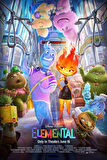 Elemental Animasyon Film Afiş Duvar Dekor Poster 30x42 Çerçevesiz 