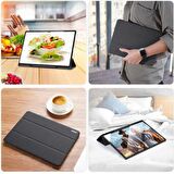 Coofbe Standlı Samsung Galaxy Tab A8 2021 10.5 Kılıf X200-X205 Kalem Yerli Mıknatıslı Kamera Korumalı Tablet Kılıfı