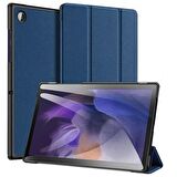 Coofbe Standlı Samsung Galaxy Tab A8 2021 10.5 Kılıf X200-X205 Kalem Yerli Mıknatıslı Kamera Korumalı Tablet Kılıfı