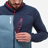 Millet SENECA FL HD Erkek Kapşonlu Polar Ceket tam Fermuar MIV10336 N9302
