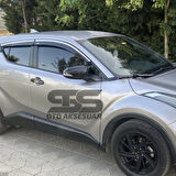 Sts Oto Aksesuar Toyota C-hr 2016-2020 Batman Yarasa Ayna Kapağı Piano Black Abs Plastik
