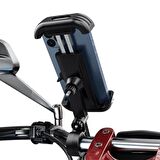 Coofbe 360° Dönen Ayarlanabilir Bisiklet Motosiklet Telefon Tutucu Bebek Arabası Scooter Tutucu 