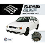 Vw Polo Classic Krom Kapı Kolu 4 Kapı 1995-2002 Paslanmaz Çelik (ÇİFT DELİK)