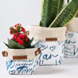Themes Serisi Dreams 3lü Kumaş Organizer&Saksı Kılıfı Seti