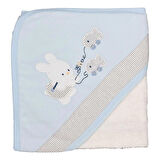 Sebi Balıkçı Tavşan Bebek Banyo Havlusu 75x75 Cm 9879