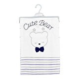 Sebi Bebe Fiyonklu Ayıcık Bebek Battaniyesi 80x90 Cm 9183