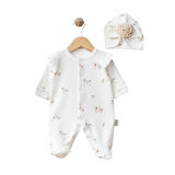 Sebi Bebe Güllü Şapkalı Bebek Tulumu 1108